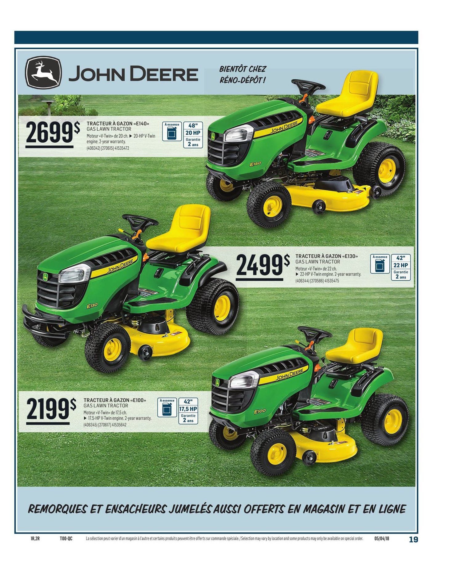 Reno Depot Weekly Flyer Spring Summer Guide 2018 Apr 5 – 30