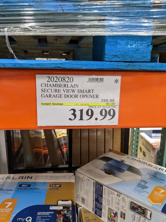 [Costco] Chamberlain Secure View Smart Garage Door Opener B6765