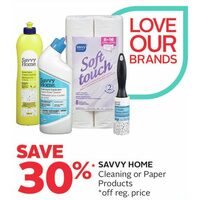 Savvty Home Cleaning Or Paper Products