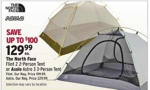 Sport Chek The North Face Flint 2 2 person Tent Or Asolo Astro 3