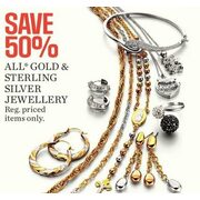 50% off All Gold & Sterling Silver Jewellery