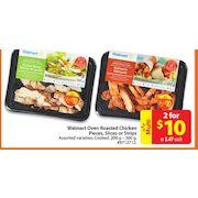 Walmart Oven Roasted Chicken Pieces, Slices or Strips - 2/$10.00