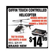 Griffin Touch Controlled Helicopter - $14.99