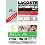 lacoste warehouse sale