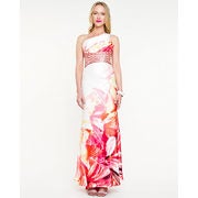 Floral Satinopen Back Gown - $199.99 ($75.01 Off)