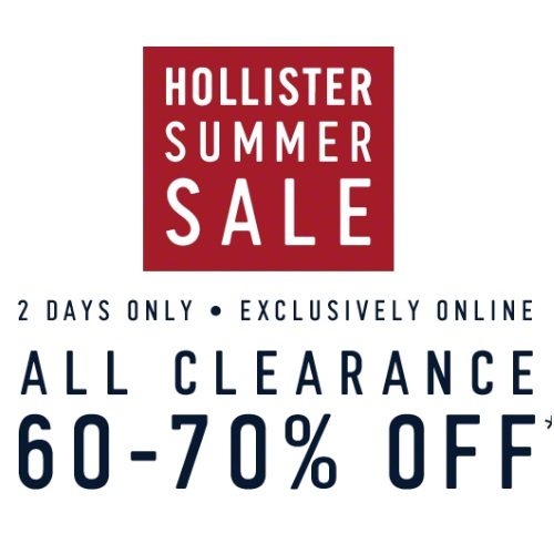 hollister clearance sale online