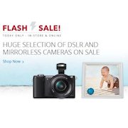 Best Buy Flash Sale on DSLR & Mirrorless Cameras: Sony A5000 Mirrorless Camera Kit w/ 16-50mm & 55-210mm Lenses $600 + More