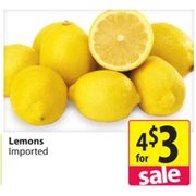Lemons - 4/$3.00