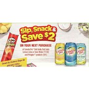 Canada Dry Club Soda, Club Soda Lemon-Lime Or Tonic Water And Pringles Products - $2.00 off
