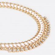 White And Gold Chain Necklace - $9.48 ($9.47 Off)