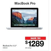 Apple MacBook Pro 13.3" - $1289.00 ($60.00 off)