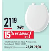 Mayfair Molded Wood Toilet Seat - $21.19 (15% Off)