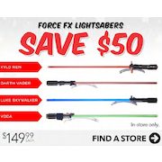 Force FX Lightsabers - $149.99 ($50.00 off)