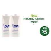 Flow Naturally Alkaline Water 1L - 2/$5.00