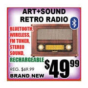 Art+Sound Retro Radio - $49.99
