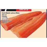 Fresh Atlantic Salmon Fillets - $7.99/lb ($4.00 off)