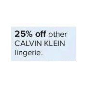 Calvin Klein Lingerie - 25% off