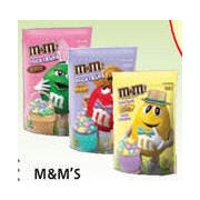 M&M's Milk Chocolate, Peanut Butter Speckled Eggs or Peanut Spring Pastels - $4.49