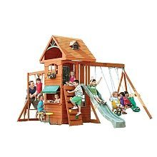 kidkraft ridgeview deluxe clubhouse wooden playset