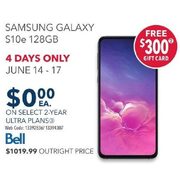 Bell Samsung Galaxy S10e 128GB - $0.00 w/ Select 2-yr Ultra Plans, 4-Days Only