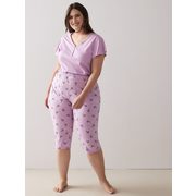 Printed Pajama Capri Pants - Ti Voglio - $12.99 ($13.01 Off)