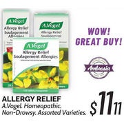 A.Vogel Allergy Relief - $11.11 ($2.68 off)