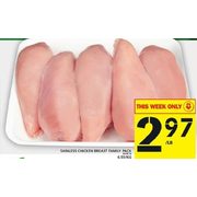 Skinless Chicken Breast  - $2.97/lb