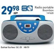 Radio Portable Boombox - $29.98