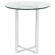 Round Glass And Metal Side Table - $64.99 ($65.00 Off)