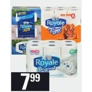 Royale Bathroom Tissue Tiger Towels Paper Towels, Facial Tissue  - $7.99