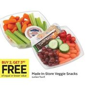 Made In-Store Veggie Snacks - Buy 2, Get 3rd Free