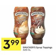 Smucker's Syrup Toppings  - $3.99