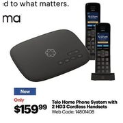 Telo Home Phone System With 2 HD3 Cordless Handsets - $159.99