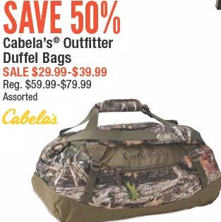 Cabela's boundary discount waters duffel bag