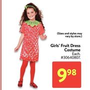 Girls' Fruit Dress Costume  - $9.98