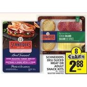 Schneiders Deli Sliced Meat or Adult Snack Kits - $2.88