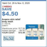 Aveeno Skin Relief Body Wash - $13.49 ($4.50 off)