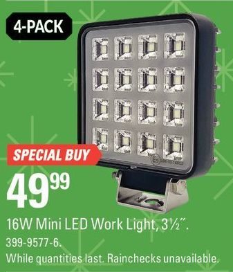 Canadian Tire 16w Mini Led Work Light, Outdoor Flood Lights Canadian Tire