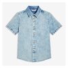 Kid Boys' Acid Wash Denim Shirt In Blue - $12.94 ($3.06 Off)