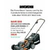 Worx 40v 4Ah 2-in-1 Cordless Push Lawn Mower, 17" - $399.99 ($50.00 off)