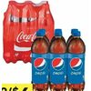 Coca-Cola Or Pepsi Soft Drinks  - 2/$6.00