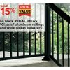 Black Regal Ideas Classic Aluminum Railings and Wide Picket Balusters - 15% off