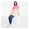 Colour Block Tunic Sweater In Pink - $19.46 (14.54 Off)