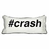 Alamode Home Hashtag Crash Oblong Throw Pillow In White - $19.99 ($10.00 Off)