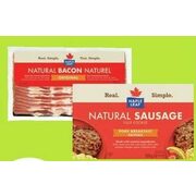 Maple Leaf Bacon or Ready Crisp Bacon Breasts Sausages  - $6.99 (Up to $0.50 off)