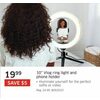 10'' Vlog Ring Light And Phone Holder - $19.99 ($5.00 off)