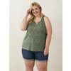 Printed Knit Tank Top With Split Neck - $9.97 ($19.98 Off)