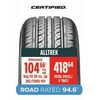Certified Alltrek Tire - $104.66 (20% off)