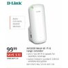D-Link AX1800 Mesh Wi-Fi 6 Range Extender - $99.99 ($30.00 off)
