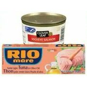 Rio Mare Tuna, Gold Seal or Clover Leaf Wild Red Pacific Sockeye Salmon - $5.79